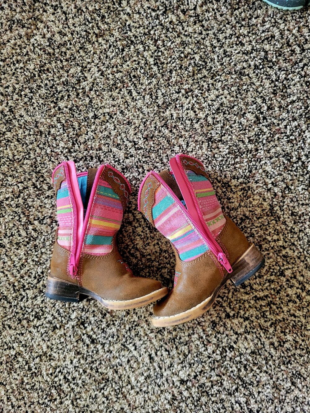 Blazin Roxx Toddler Pink Multicolor Western Cowboy Boots - Kids Accessories - Picture 3 of 9